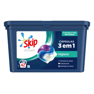 Skip Detergente Cápsulas Ultimate Higiene